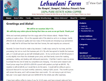 Tablet Screenshot of lehualani-konacoffee.com